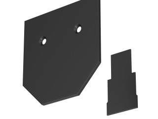 Заглушка MAG-ORIENT-CAP-2653-STR-G (BK) (Arlight, IP20 Металл, 3 года)