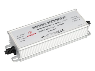 Блок питания ARPV-48200-A1 (48V, 4.2A, 200W) (Arlight, IP67 Металл, 3 года)
