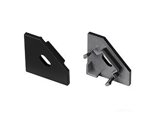 Заглушка SL-KANT-H18 FLAT BLACK с отверстием (Arlight, Пластик)