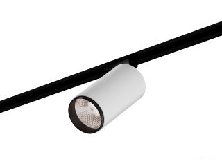 Трековый светильник HOKASU Tube Zoom TR2 (85-160/ral9003 – 30w/4090/12-50deg)