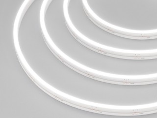 Герметичная лента MOONLIGHT-5000S-SIDE-2835-120-24V White (6х12mm, 10W, IP67) (Arlight, Вывод прямой, 3 года)