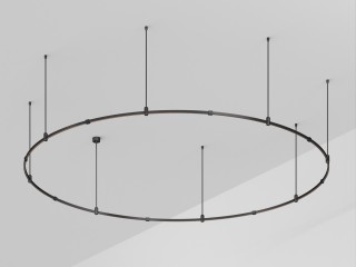 Основание ART-APRIORI-ROUND-ROD-800-R3000 (BK) (Arlight, IP20 Металл, 3 года)
