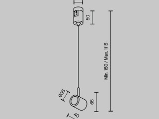 Комплектующие для трекового светильника Technical TRA154SW-1PT