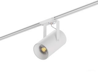 Трековый светильник HOKASU Tube Clip TR2 (85-160/ral9003 – 20w/3090/60deg)