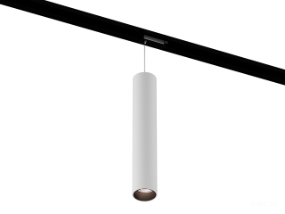 Подвесной трековый светильник HOKASU Tube Hang TR2 (55-320/ral9003 – 10w/4090/38deg)