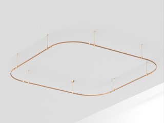 Основание ART-APRIORI-QUADRAT-SOFT-ROD-400-3500x3500 (GD) (Arlight, IP20 Металл, 3 года)