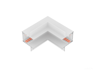 Соединительный элемент HOKASU OneLine Edgeless (L2/RAL9003)