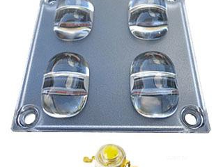 Блок линз STB 4 (130x60°, 4 LED) (Turlens, -)