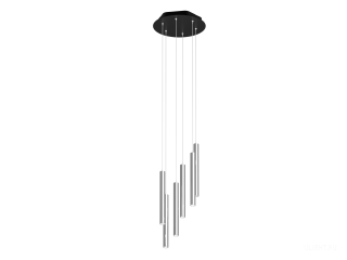 Подвесной светильник HOKASU Tube Cascade (40-320/silver – 42w/4090/15deg)