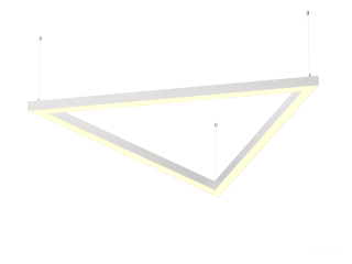 Светильник HOKASU Delta 35/40 (RAL9003/3x819/LT70 — 3K/55W)