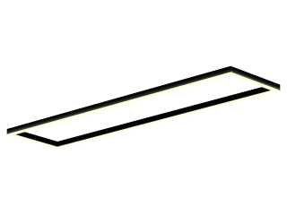 Светильник Рамка S50 (RAL9005/2498x617mm/LT70 — 3K/130W)