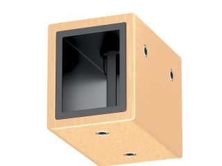 Коннектор прямой с питанием ART-APRIORI-CON-H-POWER (GD, горизонтальный) (Arlight, IP20 Металл, 3 года)