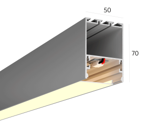 Линейный светильник HOKASU 50/70 noPS (Anod/500mm/LT70 — 3K/11W)