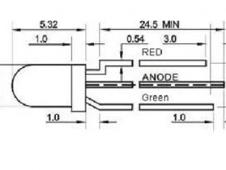 Светодиод ARL-3514EGW/3L (anode) (Arlight, 3мм (круглый))