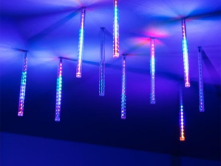 Светодиодная гирлянда ARD-ICEFALL-CLASSIC-D12-200-10PCS-CLEAR-32LED-LIVE RGB (230V, 10.5W) (Ardecoled, IP65)