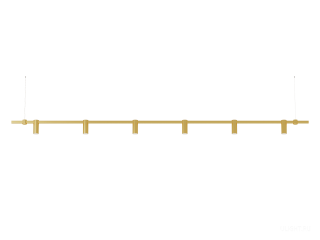 Подвесной светильник HOKASU PL9 (GOLD/3000mm – D55/140mm/4K/60W/38deg)