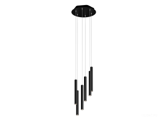 Подвесной светильник HOKASU Tube Cascade (40-320/ral9005 – 42w/4090/15deg)