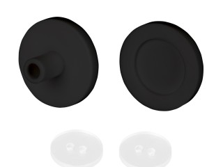 Заглушка ARL-MOONLIGHT-ROUND-25-CAP-TOP-SET-BLACK (Arlight, Силикон)