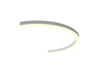 Светильник Дуга (RAL9003/625mm/LT70 — 3K/29W)