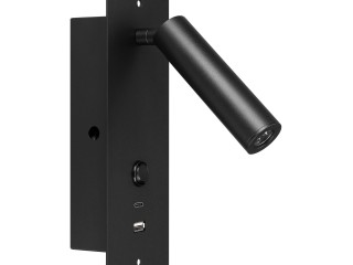 Светильник SP-BED-CHARGE-BUILT-S80x230-3W Warm3000 (BK, 20 deg, 230V, USB-A, USB-C) (Arlight, IP20 Металл, 3 года)
