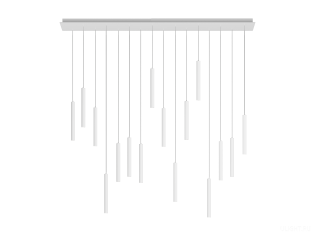Подвесной светильник HOKASU Tube Cascade+ (40-/ral9003 – 112w/4090/15deg)