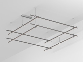 Основание ART-APRIORI-QUADRAT-2-ROD-400-2000x2000 (TN) (Arlight, IP20 Металл, 3 года)
