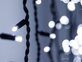 Светодиодная гирлянда ARD-CURTAIN-PRO-2000x3000-BLACK-760LED-FLASH WHITE/WHITE (230V, 70W) (Ardecoled, IP65)