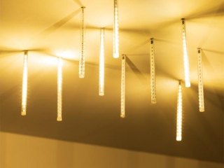 Светодиодная гирлянда ARD-ICEFALL-CLASSIC-D12-200-10PCS-CLEAR-32LED-LIVE WARM (230V, 10.5W) (Ardecoled, IP65)