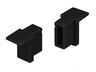 Заглушка SL-MINI-6-H9 BLACK глухая (Arlight, Пластик)