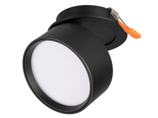 Светильник LGD-POT-BUILT-R85-12W Warm3000 (BK, 100 deg, 230V) (Arlight, IP44 Металл, 5 лет)