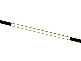 Светильник HOKASU OneLine LF (ral9005/558mm/LT70 — 3K/22W/120deg)