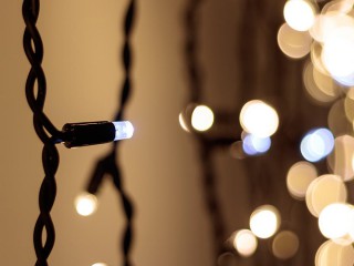 Светодиодная гирлянда ARD-CURTAIN-PRO-2000x3000-BLACK-760LED-FLASH WARM/WHITE (230V, 70W) (Ardecoled, IP65)