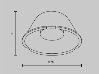 Комплектующие для светильника Technical LensD75-60