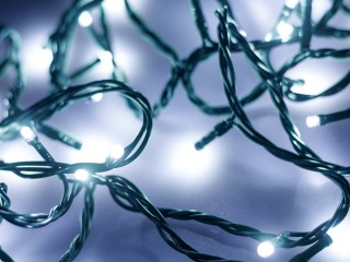 Светодиодная гирлянда ARD-STRING-HOME-5000-GREEN-50LED-FLASH WHITE (230V, 3.5W) (Ardecoled, IP20)