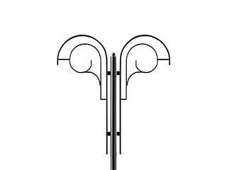 Кронштейн OXOR-SB2-2 BLACK  (Arlight, Сталь)