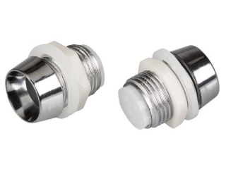 10PC Держатель 10мм (хром. пластик, с гайкой) (Arlight, 10мм (круглый))