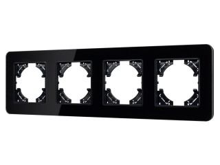 Рамка стеклянная FRM-OMALI-GS-4-BK (Arlight, -)