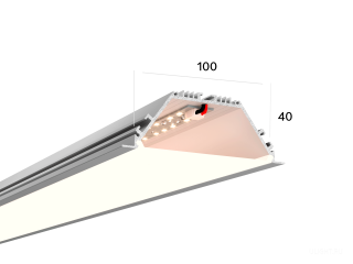 Линейный светильник HOKASU 100/40 IN noPS (Anod/500mm/LT70 — 4K/11W)