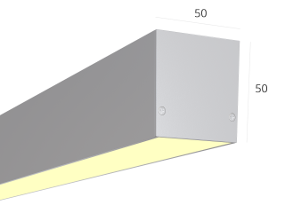 Линейный светильник HOKASU S50 U&amp;D (Anod/2500mm/LT70 — 3K/55W)