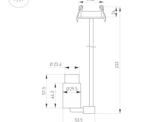 Светильник ART-NEMO-BUILT-ZOOM-L205-R29.5-2W Warm3000 (BK, 15-45 deg, 24V) (Arlight, IP20 Металл, 5 лет)