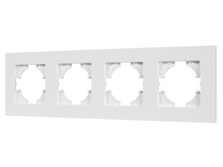 Рамка пластиковая FRM-PERIO-PL-4-WH (Arlight, -)