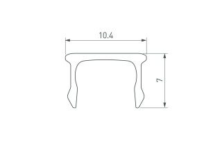 Экран ARH-PLINTUS-FANTOM-3000 Opal (Arlight, Пластик)