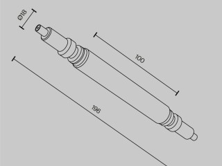 Комплектующие для систем освещения с токоведущими элементами Technical CA004RC-B