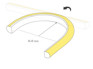 Лента герметичная DMX MOONLIGHT-TOP-B84-16x15mm 24V RGB-PX7 360deg (18 W/m, IP67, 5m, wire x2) (Arlight, Вывод прямой, 3 года)