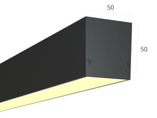 Линейный светильник HOKASU S50 U&amp;D (RAL9005/1250mm/LT70 — 3K/28W)