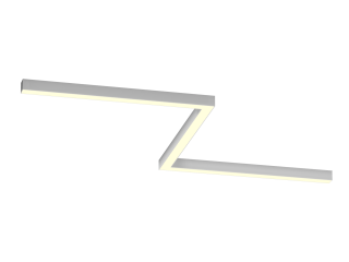 Светильник ЗигЗаг S50 (RAL9003/3x840mm-90/LT70 — 3K/54W)