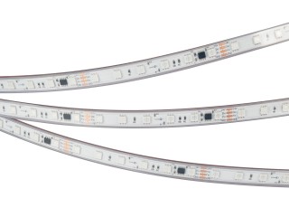 Лента герметичная SPI-PS-B60-12mm 24V RGB-PX6-BPT (12 W/m, IP67, 5060, 5m) (Arlight, бегущий огонь)