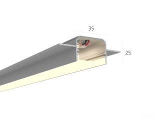 Линейный светильник HOKASU 35/25 edgeless noPS (Raw/500mm/LT70 — 4K/11W)
