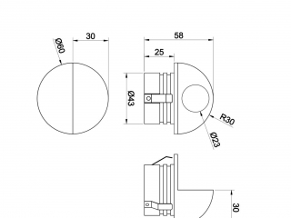 Настенный светильник (бра) Outdoor O033WL-L3W3K