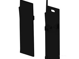 Заглушка PLINTUS-H73-F BLACK  (Arlight, Пластик)